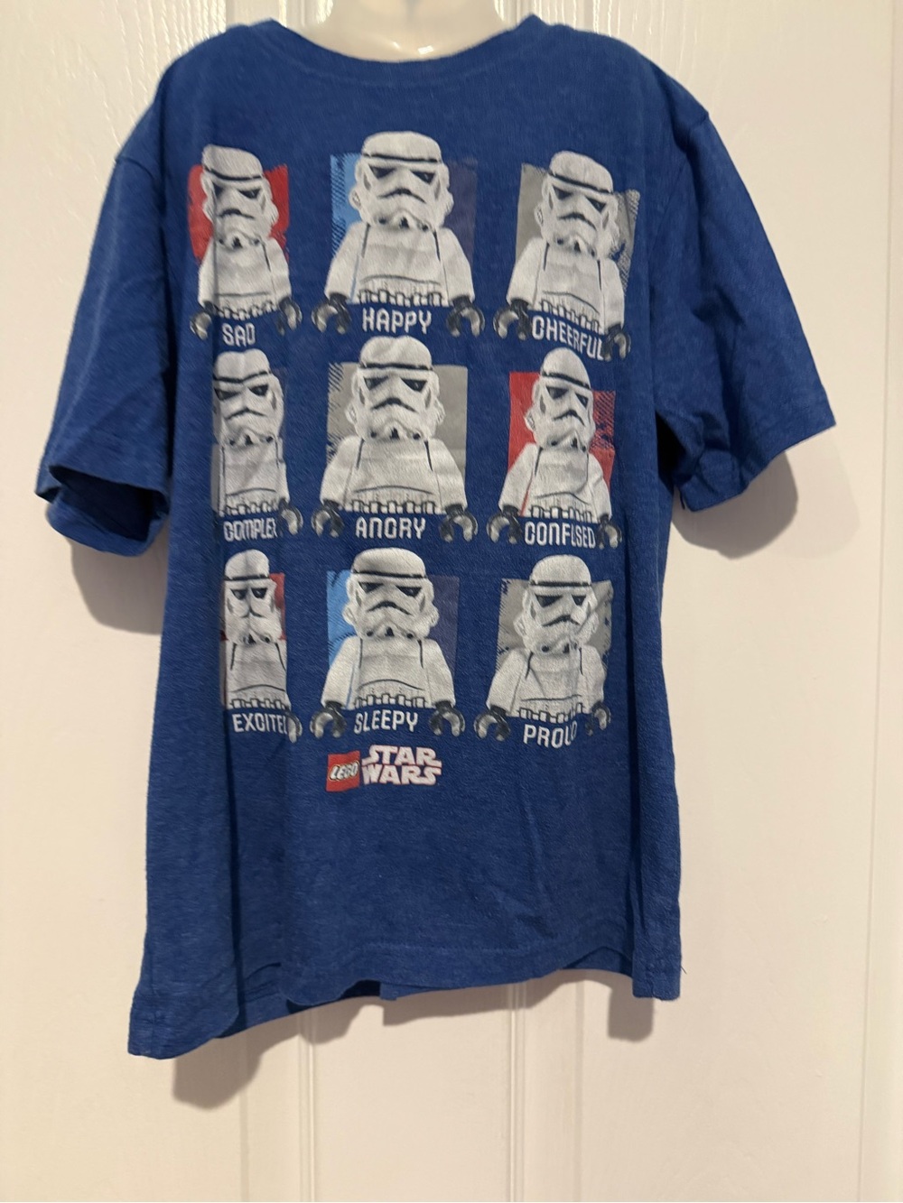 Star Wars Blue Stormtrooper Emotions Graphic Tee